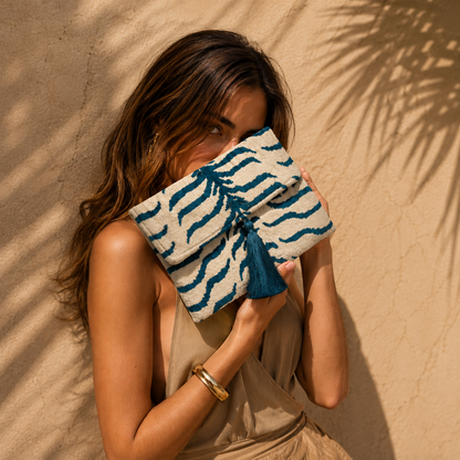 Clutch Velvet Zebra